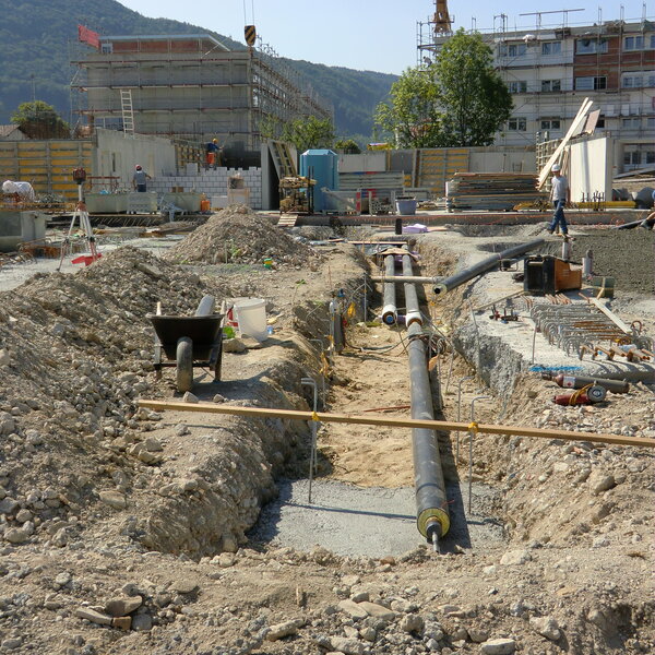 Verlegung von Fernwärmeleitungen Verlegung von Fernwärmeleitungen